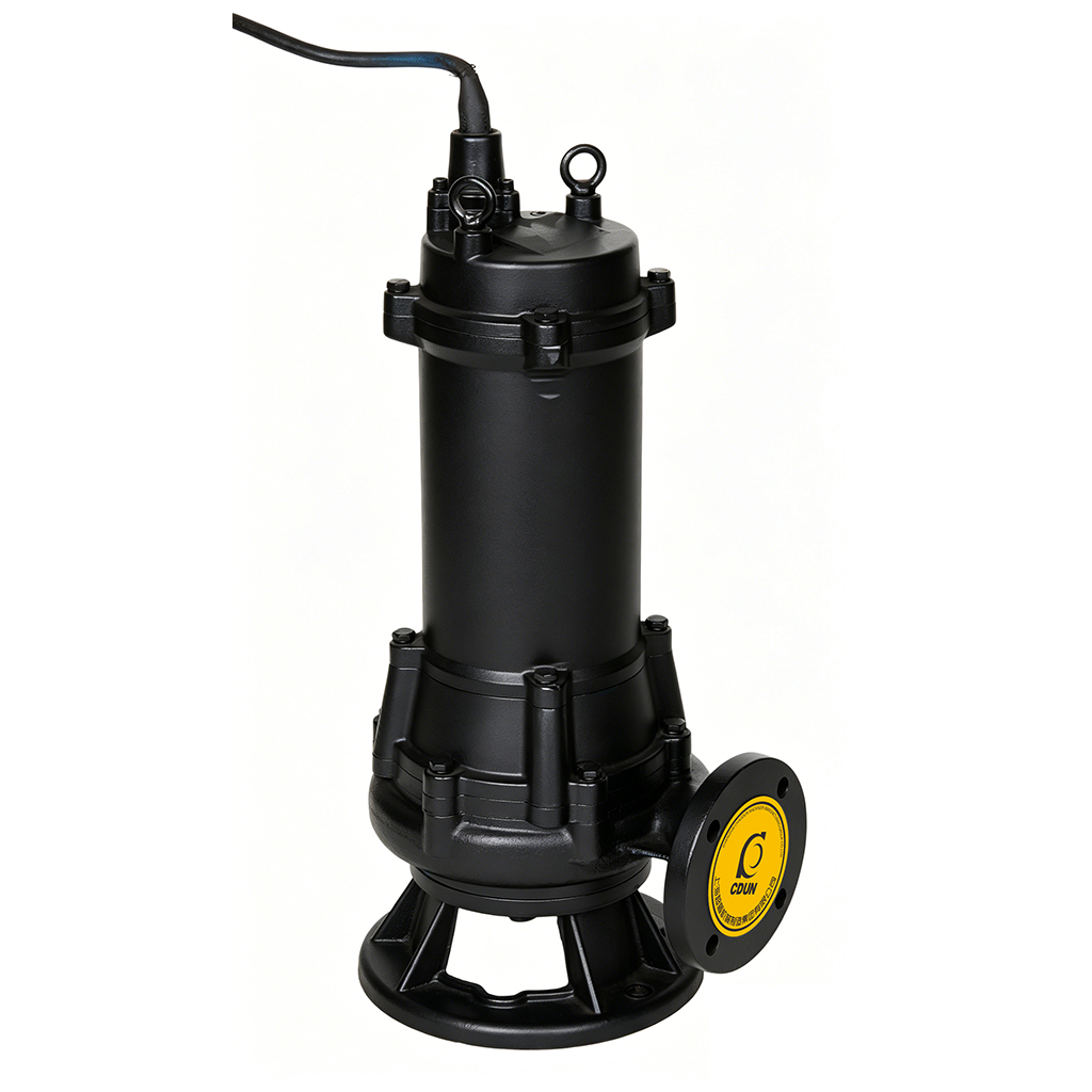 WQK Series Cutter Submersible Sewage Pump Angle View